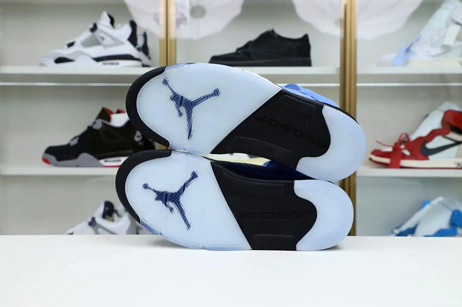 SE Kimikick JORDAN BLEU 401 BLACK-WHITE DV1310 AIR 5 BLUE RETRO UNIVERSITY 0630